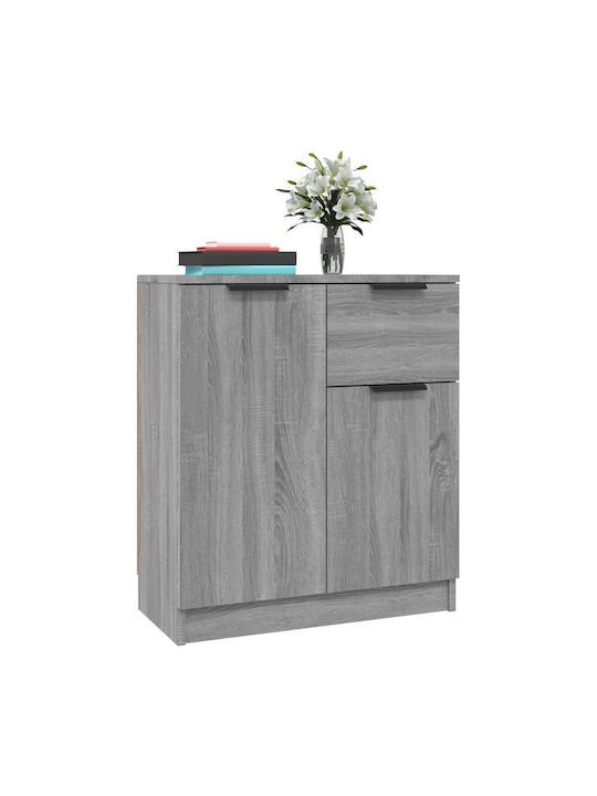 Wooden Sideboard with Drawers Gray 60x30x70cm