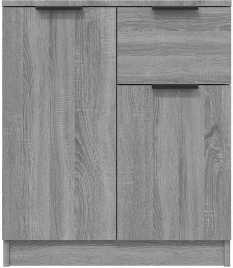 Bufet Din Lemn cu Sertare Gri 60x30x70cm