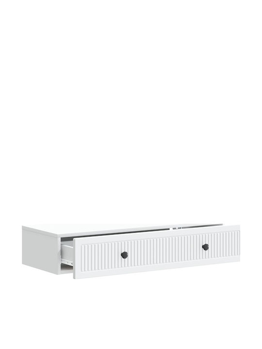 Consolă Din Lemn Alb M87.5xL34.5xÎ17cm