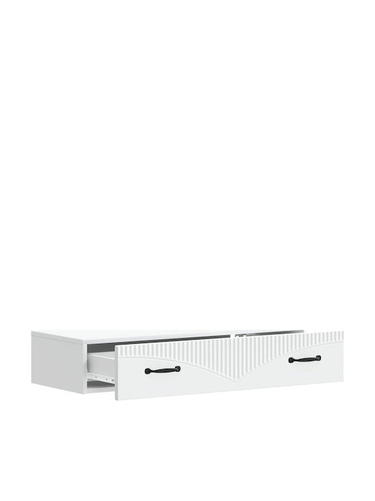 Κονσόλα Ξύλινη Λευκό Μ87.5xΠ34.5xΥ17εκ.