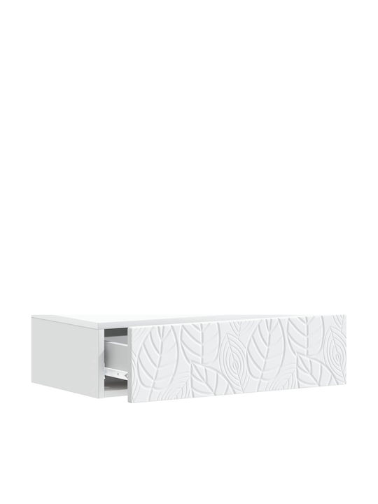 Wooden Console White L87.5xW34.5xH17cm