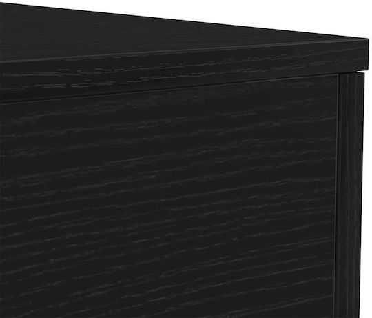 Masă Centrală Rectangulară din Lemn Stejar Negru 90x50x40 cm