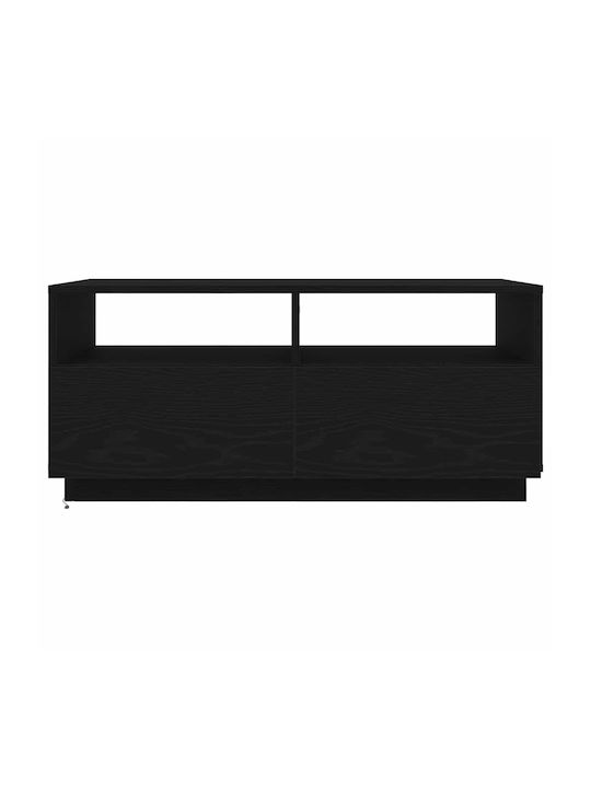 vidaXL Kaffeetisch Zentral Rechteckig Holz Schwarz M90xP49xH40cm