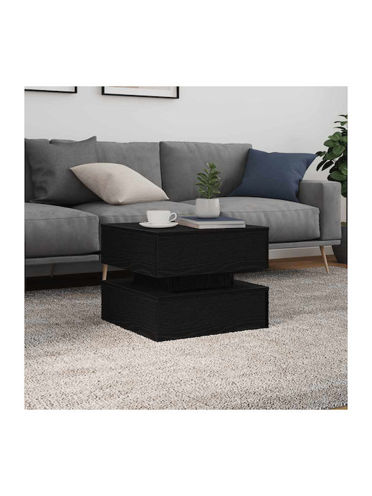Rectangular Side Table Wooden Black Oak 50x50x40 cm