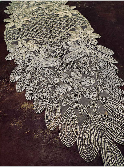 SteweHome Runner With Lace 35x110cm