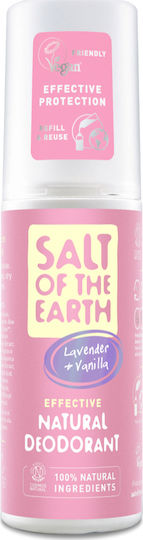 Salt of the Earth Lavender & Vanilla Αποσμητικό σε Spray Χωρίς Αλουμίνιο 100ml