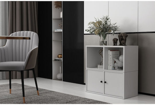 Буфет Дървен Бял 65x30x65см