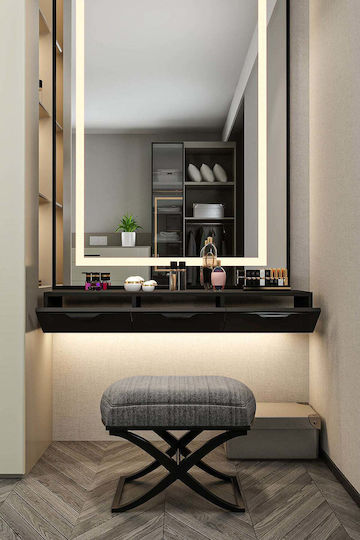 Wooden Console Black Length 120cm Width 18cm Height 18cm