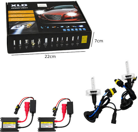 Xenon Car Lighting Set Ballast 9006 35W 12V 6000K Cold White
