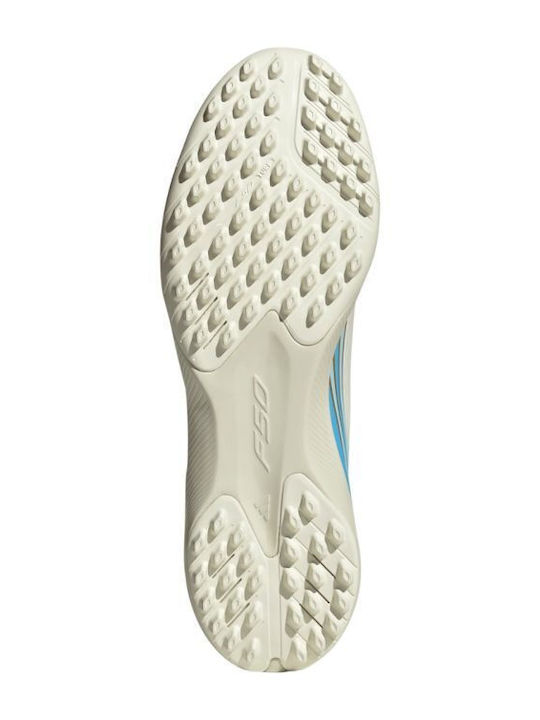 adidas F50 Messi League TF Ποδοσφαιρικά Παπούτσια με Σχάρα Ivory / Semi Blue Burst / Icey Blue