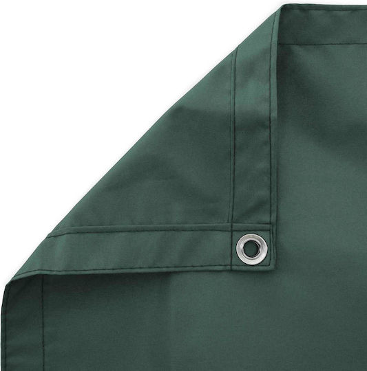 vidaXL Divider De Verandă De Umbrire Verde Cu Strat PU 2x4x4m 160gr/m²