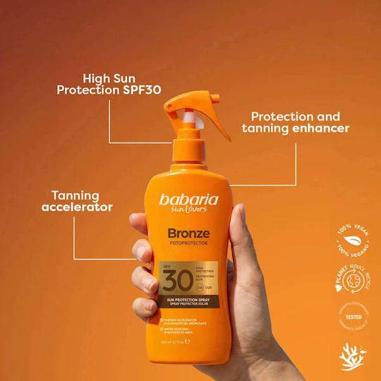 Babaria Sonnenschutzlotion Spray Spf30 Uva Uvb 200 Ml