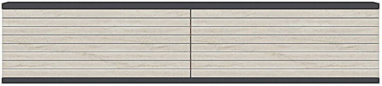 Έπιπλο Τηλεόρασης Γκρι Μ120xΠ30xΥ26cm