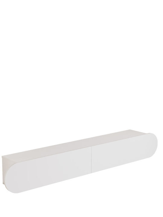 Έπιπλο Τηλεόρασης Λευκό Μ180xΠ31xΥ30cm