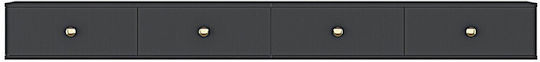 Gray TV Stand L120xD30xH30cm