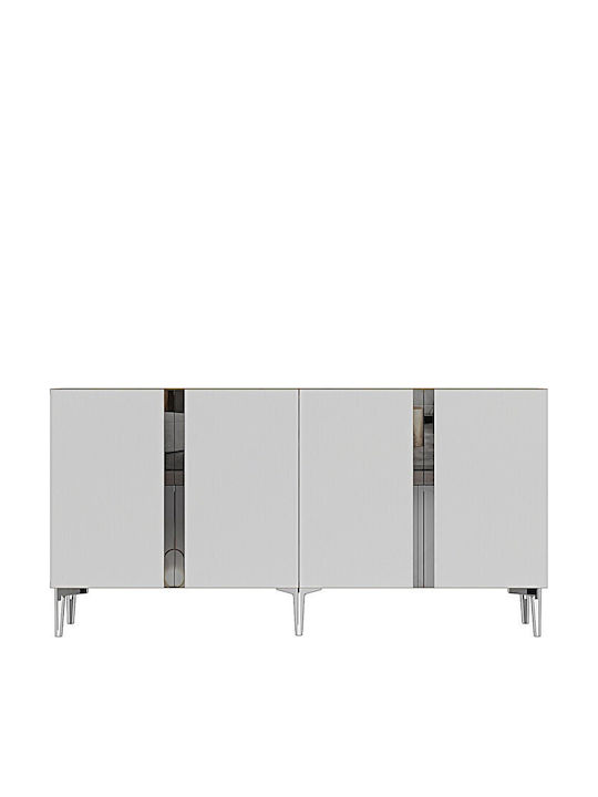 Stand TV Alb L150xA32xÎ75cm