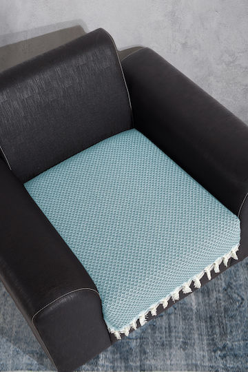 SteweHome Πολυθρόνας Π70xΜ95cm Πετρόλ