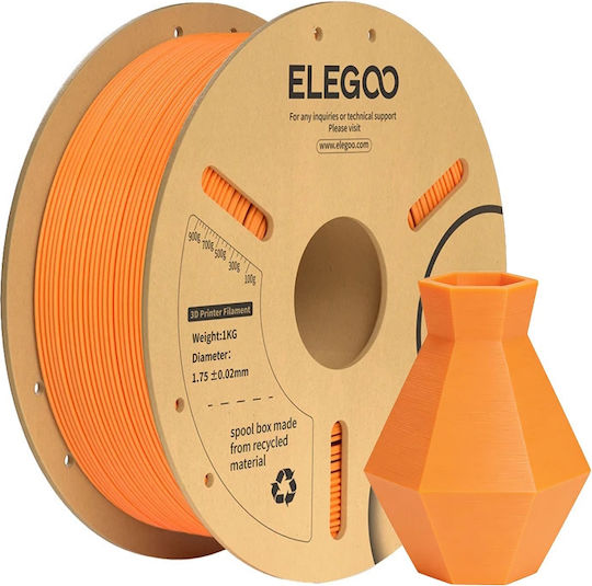 Elegoo PLA+ 3D Printer Filament 1.75mm Πορτοκαλί 1kg