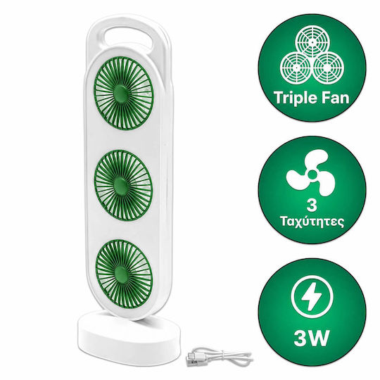 Fan USB / Electric 3W White