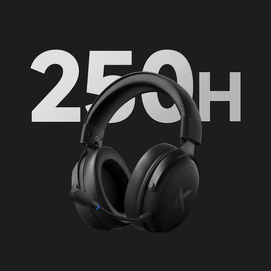 MCHOSE V9 Pro Ασύρματο Over Ear Gaming Headset με σύνδεση Bluetooth Icy White for PC
