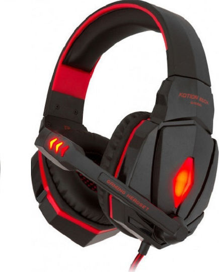 Kotion Each G4000 Over Ear Gaming Headset with Connection 3.5mm / USB Black with Blue Details