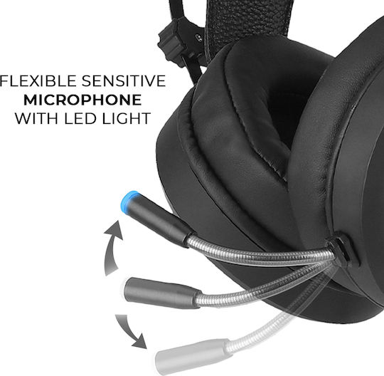 ERT Group Avengers Über Ohr Gaming-Headset mit Verbindung USB Schwarz
