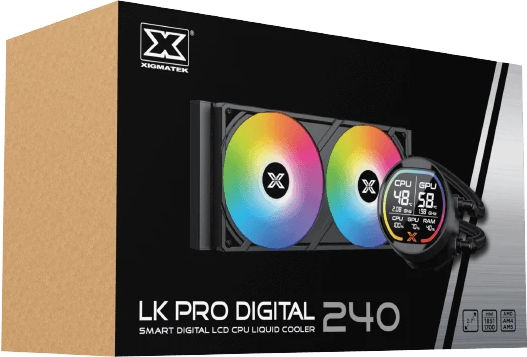 Xigmatek Lk Pro 240 Digital Υδρόψυξη AIO CPU με 2 Ανεμιστήρες 120mm και RGB Φωτισμό