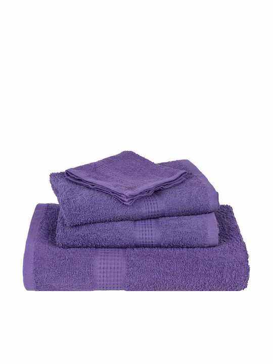 vidaXL Body Towel 70x140cm Purple 2 Pieces Weight 360gsm