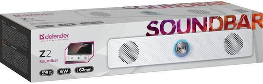 Defender Z2 Boxe PC 2.0 cu Putere 6W Albe