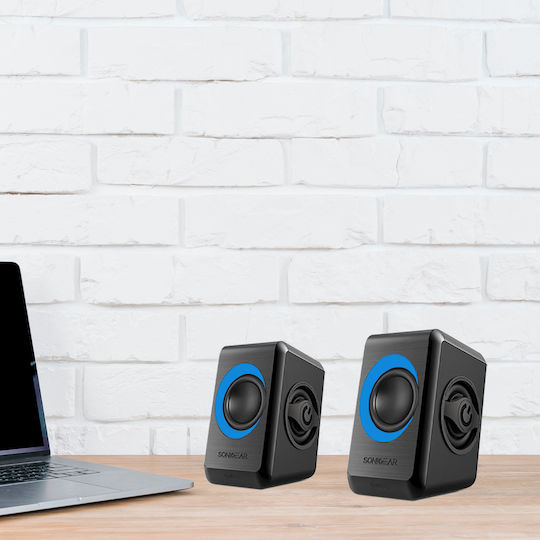 Sonic Gear Quatro 2 Ηχεία Υπολογιστή 2.0 με Ισχύ 6W σε Μαύρο Χρώμα