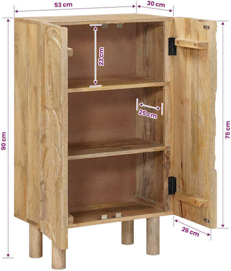 Буфет Дървен Манго 53x30x90см