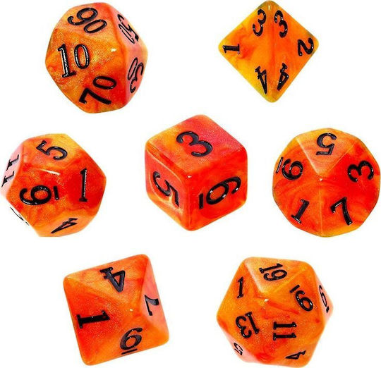 Set Complet de Zaruri Rebel Rpg Acrilic Sunset