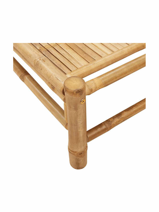Градински и басейнови шезлонги от Бамбук Бежов 199x55x30см