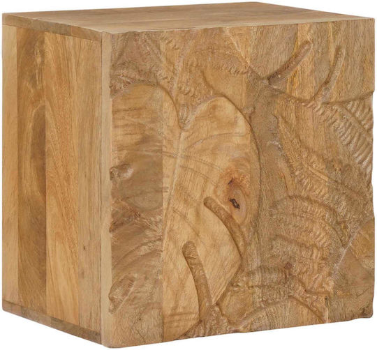 Нощно Шкафче Дървено Кафяво 40x30x40см