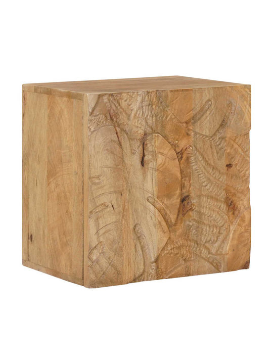 Κομοδίνο Ξύλινο Καφέ 40x30x40cm