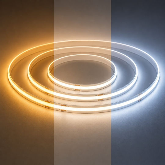 Elmark LED-Streifen El1311 24V Warm zu kühlem Weiß Licht 1m COB-Typ
