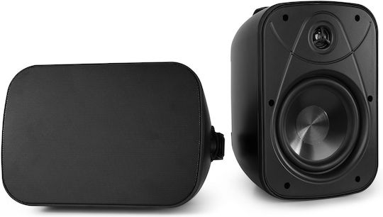 Power Dynamics BD65 Wand-Installationslautsprecher mit Bluetooth Paar 20x28.5x19.5cm Schwarz