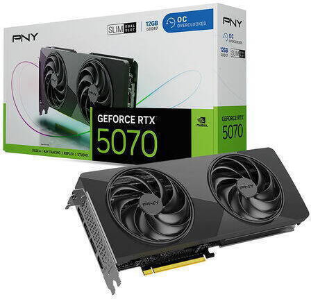 PNY GeForce RTX 5070 12GB GDDR7 Dual Slim OC Graphics Card