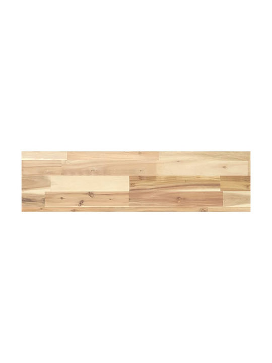 vidaXL Rectangular Bookcase Shelf Made of Solid Wood in Brown Colour 100x20x4cm 3279428 2 Pieces