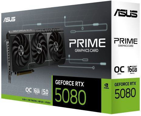 Asus GeForce RTX 5080 16GB GDDR7 PRIME OC EVO Graphics Card