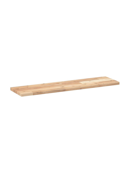 vidaXL Rectangular Bookcase Shelf Made of Solid Wood in Brown Colour 80x20x2cm 3279344 2 Pieces