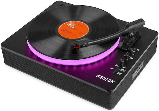 Fenton RP162LED 102.123 Πικάπ με Προενίσχυση και Ενσωματωμένα Ηχεία Μαύρο