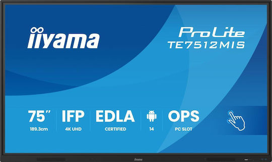 Iiyama TE7512MIS-B4AG Public Display IPS 4K UHD 75"