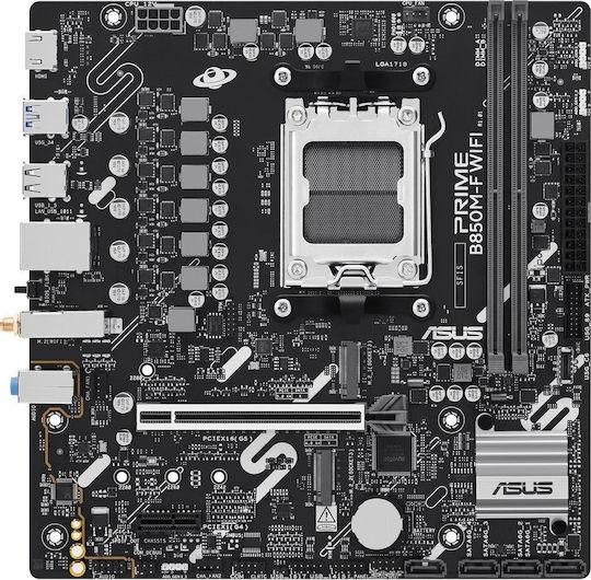 Asus Prime B850M-F Wi-Fi Motherboard Micro ATX with AMD AM5 Socket 90MB1N80-M0EAY0