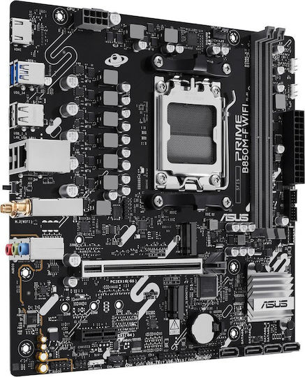 Asus Prime B850M-F Wi-Fi Motherboard Micro ATX with AMD AM5 Socket 90MB1N80-M0EAY0