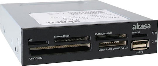 Akasa Εσωτερικό Card Reader USB 2.0 για SD/microSD/MemoryStick/CompactFlash