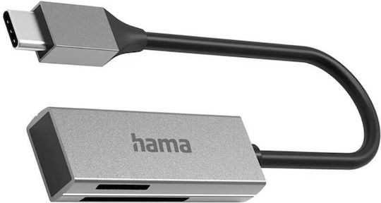 Hama Card Reader Usb-c Usb 3.0 Sd Microsd Silver
