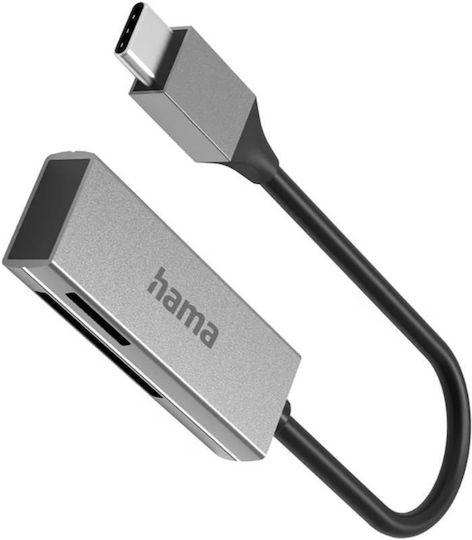 Hama Card Reader Usb-c Usb 3.0 Sd Microsd Silver