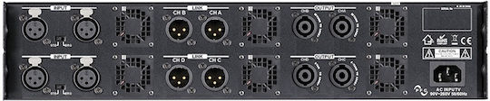 BST Amplificator De Putere PA Cu 4 Canale 1100W/4Ω 600W/8Ω Cu Sistem De Răcire AD4900