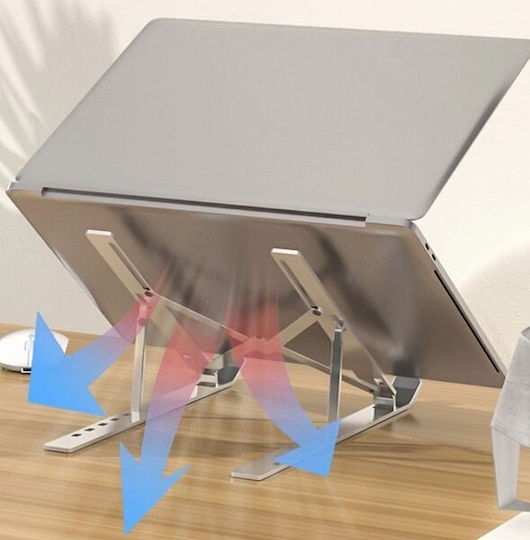 Art P24 Silver Laptop Stand for Up to 15.6"